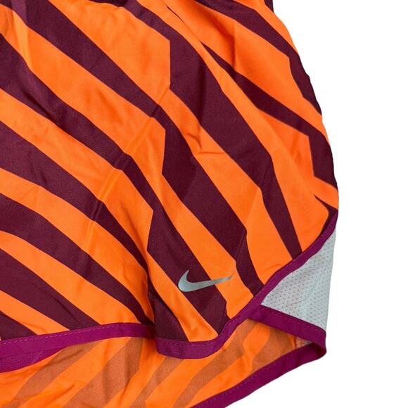 Nike Dri-Fit Striped Orange and Purple Running Shorts Size S - Picture 5 of 6